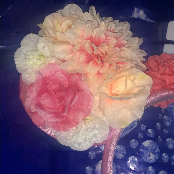 Authentic Disney Floral Minnie Ears Headband - Picture 2 of 8